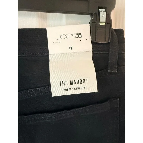 Joes Jeans Margot High Rise Cropped Straight Black Denim Womens Size 29 - Picture 3 of 4